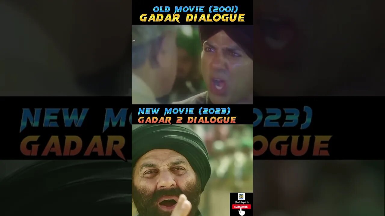 Gadar and Gadar 2 dialogue Sunny Deol dialogue #shorts #viral#trending #youtubeshorts #shortsvideo