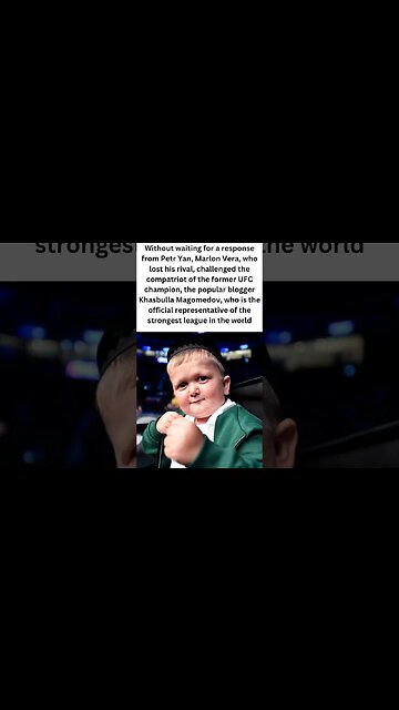 Hassbulla was challenged by Marlon Vera. #shorts