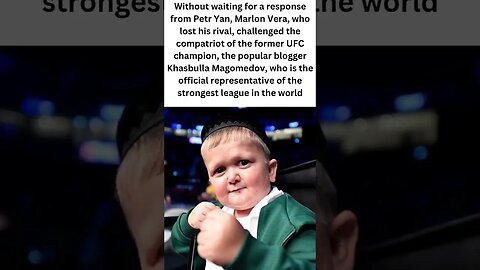 Hassbulla was challenged by Marlon Vera. #shorts