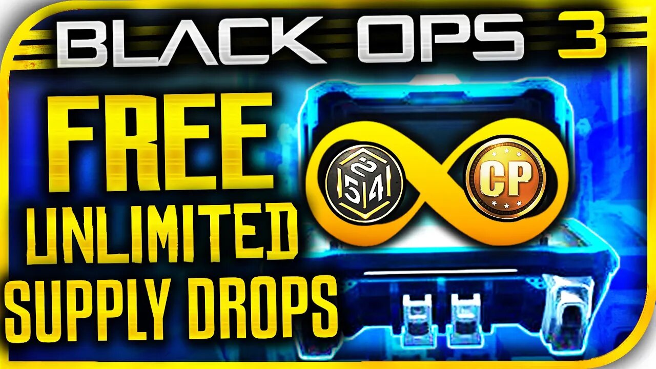 FREE!! UNLIMITED RARE SUPPLY DROP GLITCH! - HOW TO GET FREE SUPPLY DROPS & COD POINTS GLITCH! (BO3)!