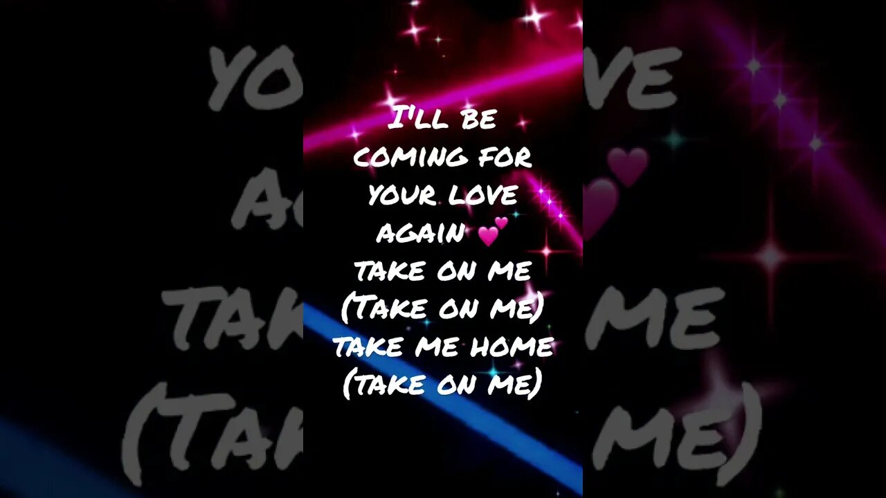 a-ha - Take On Me (Lyrics)