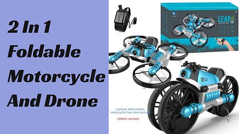 Upgrade Your Adventures in 5 Minutes with the Foldable Motorcycle and Drone 2 in 1!