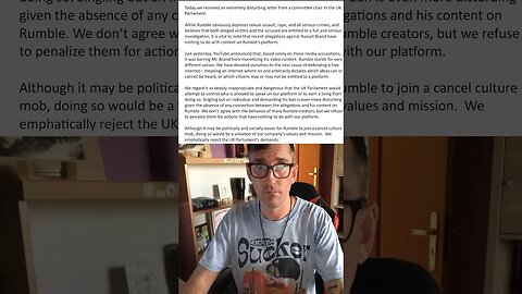 Rumbles Response To UK Parliament’s Letter To CEO Chris Pavlovski