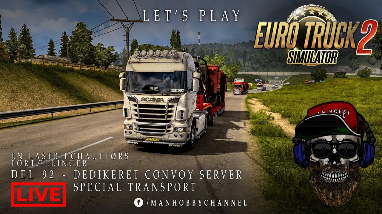 🔴 Del 92 - 🚛🚛 Dedikeret Convoy Server. Sværgodstransport over alperne (Optaget i September 2021)