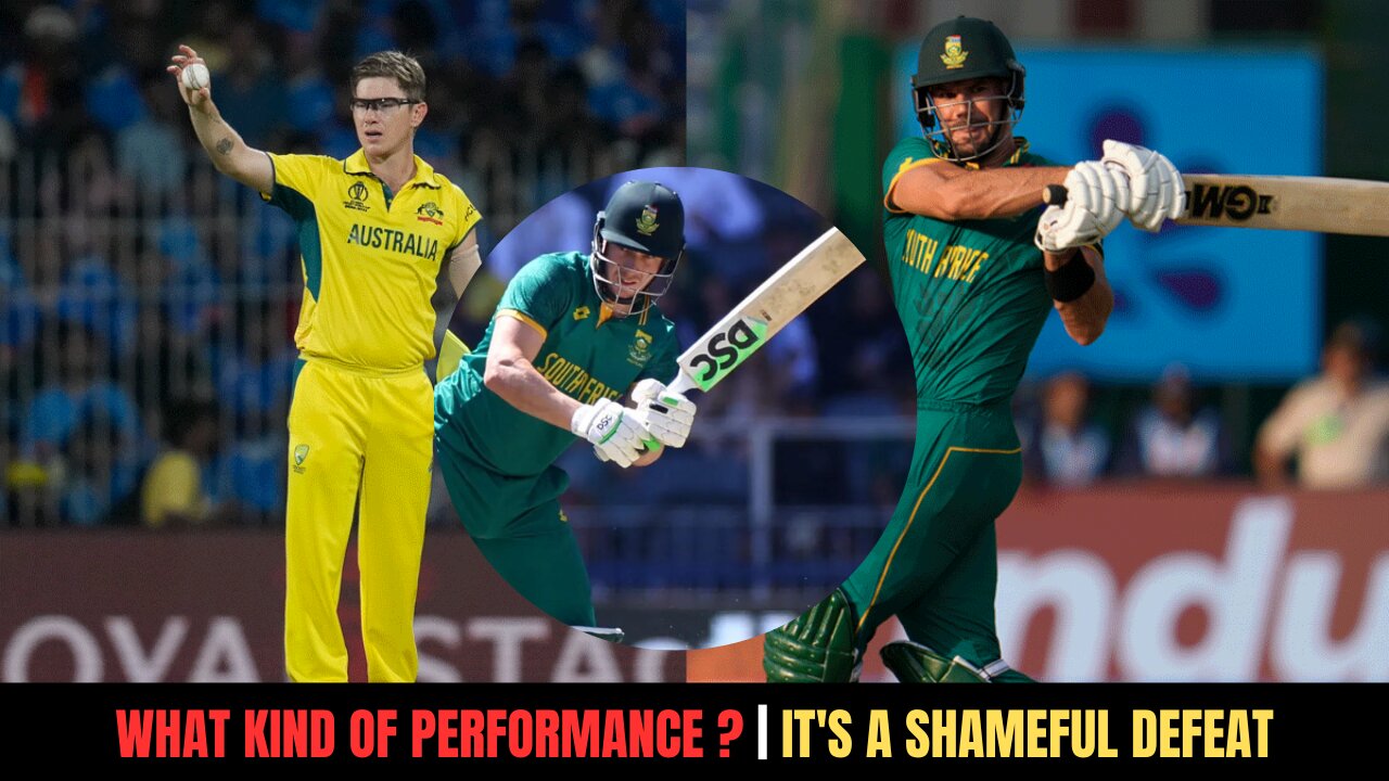 What kind of performance is this from Australia? It's a shameful defeat