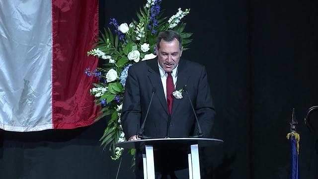 "He was an amazing man" Senator Joseph Donnelly pays tribute to Lt. Aaron Allan