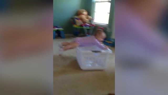 Baby Finds New Way to Plank