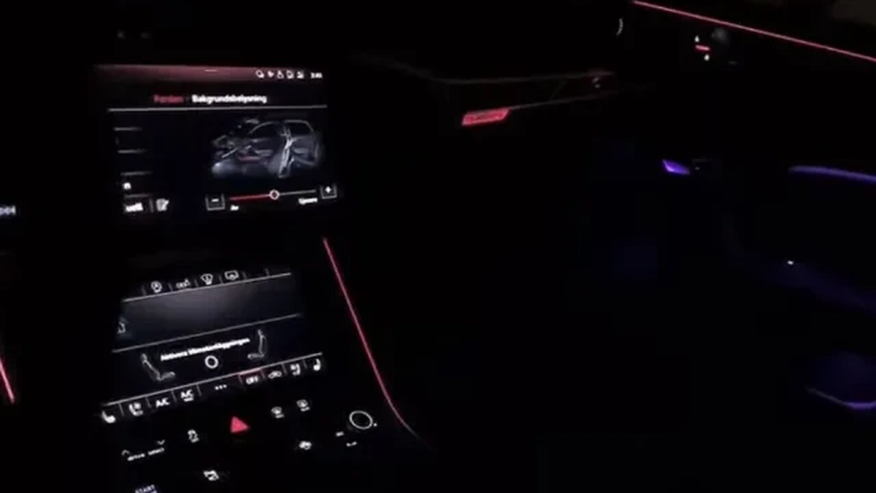 Audi RS6 interior LED and sound. RS6 C8 is a lovely family ROCKET! [4k]