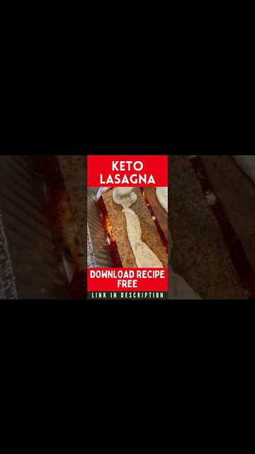 Low Carb Keto Lasagna | Keto Lasagna Recipe #Shorts