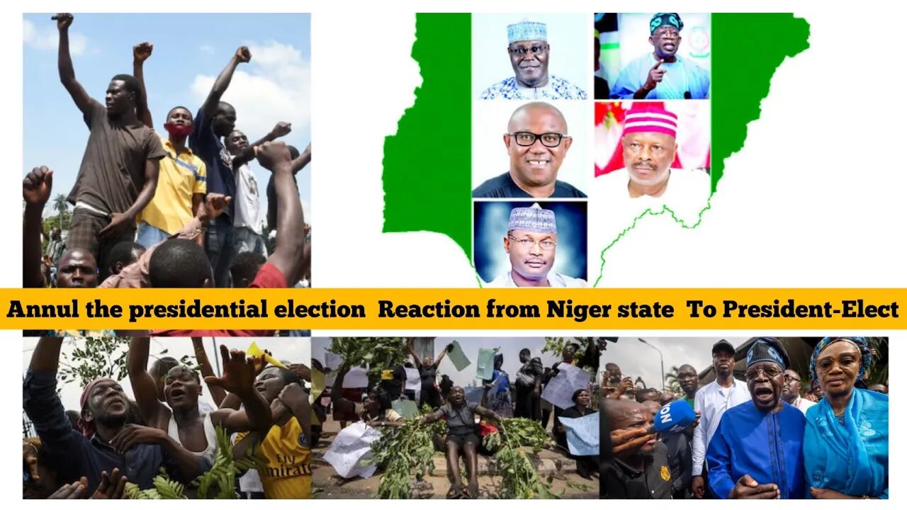 Annul the presidential election Reaction from Niger state To President-Elect Bola Tinubus Victory