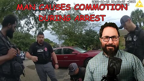 Man causes utter chaos during his arrest!