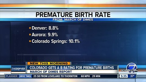 Colorado gets B for premature babies