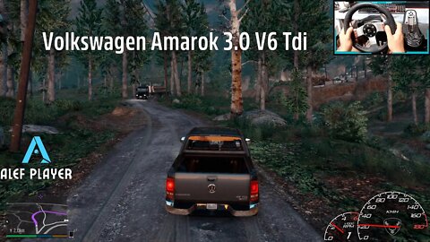 Volkswagen Amarok 3.0 V6 Tdi - GTA V Realistic Off-Road Accident at Night | Logitech g27 Gameplay