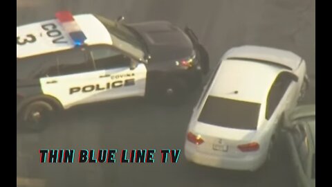Parolee Suspected In Hit & Run Flees On Foot... Tackled At A Gas Station In Covina