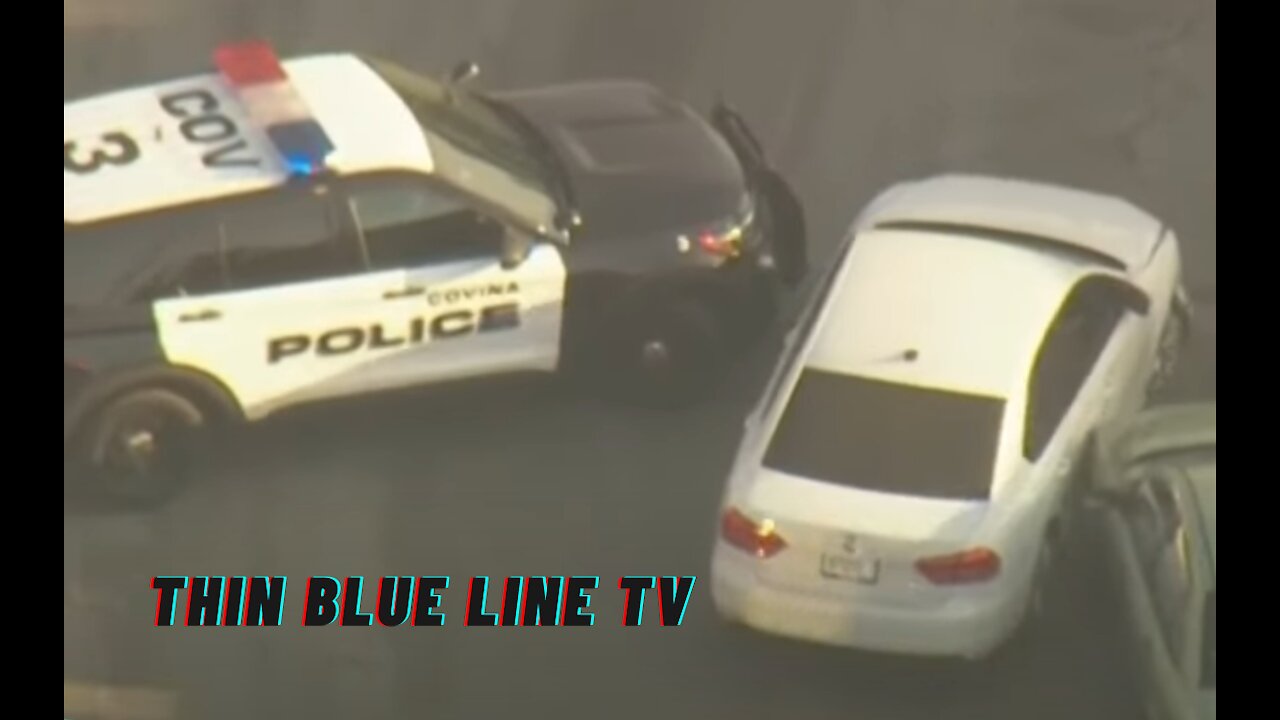 Parolee Suspected In Hit & Run Flees On Foot... Tackled At A Gas Station In Covina