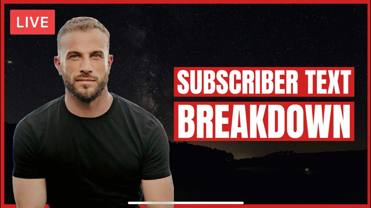 LIVE Subscriber Text Game Breakdown / Texting Masterclass
