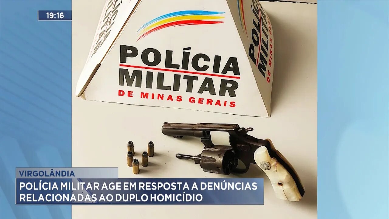 Virgolândia: Polícia Militar Age em Resposta a Denúncias Relacionadas ao Duplo Homicídio.
