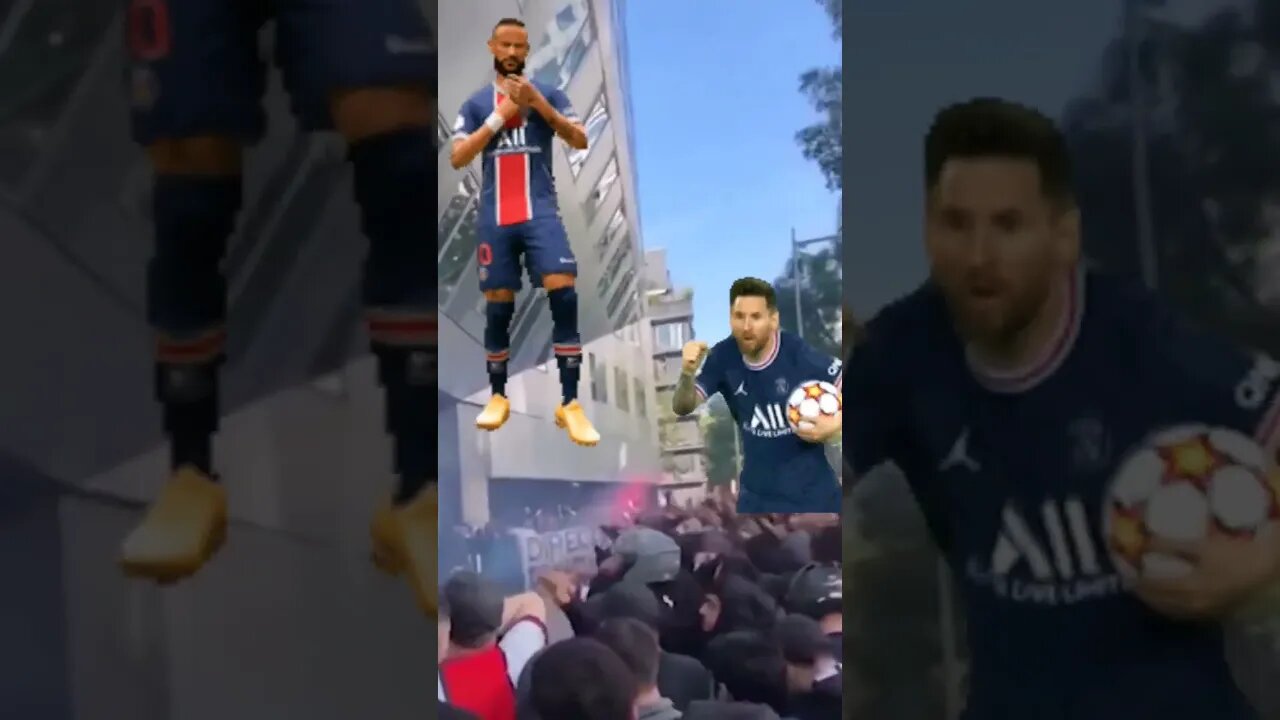 A torcida do PSG foi às ruas da capital francesa para protestar. Os principais alvos Messi e Neymar.