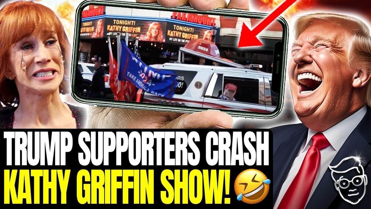 KATHY GRIFFIN HAS NERVOUS BREAKDOWN AT HUGE MAGA RALLY OUTSIDE HER SHOW | 'I'M LITERALLY SHAKING' 🤣