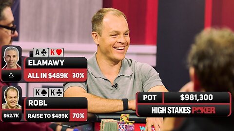 MASSIVE $981,000 Pot on High Stakes Poker with Kings vs Ace-King!