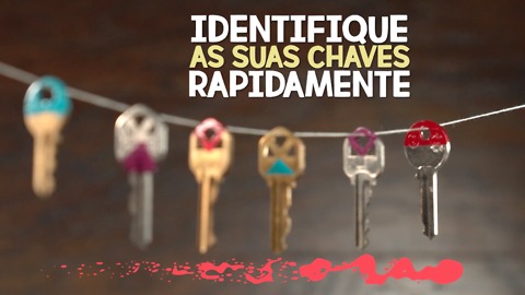 Identifique suas chaves de um jeito colorido.