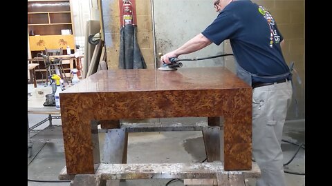 Building a high gloss burl coffee table