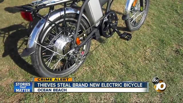 Thieves steal electric bicycle in Ocean Beach