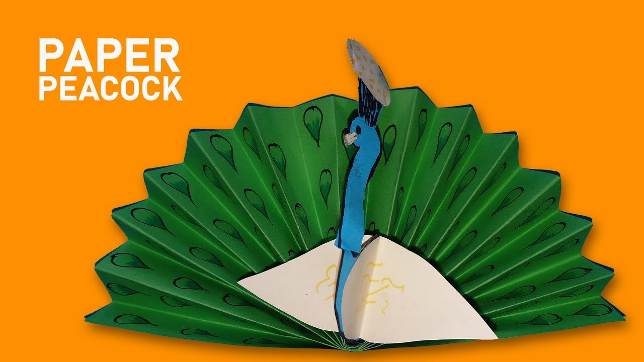 DIY Origami Peacock - How To Make Paper Craft Peacock