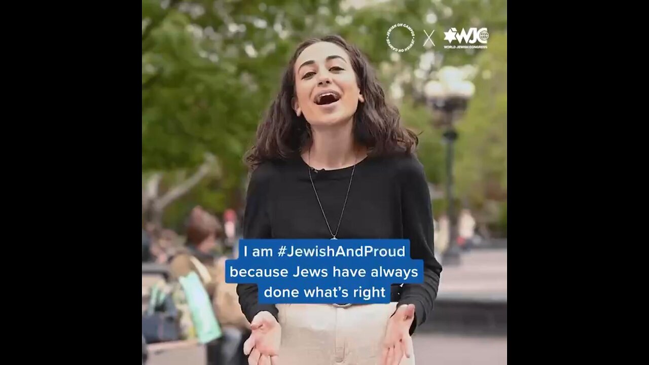 Jewish & Proud: "Because Jews have always done what´s right"