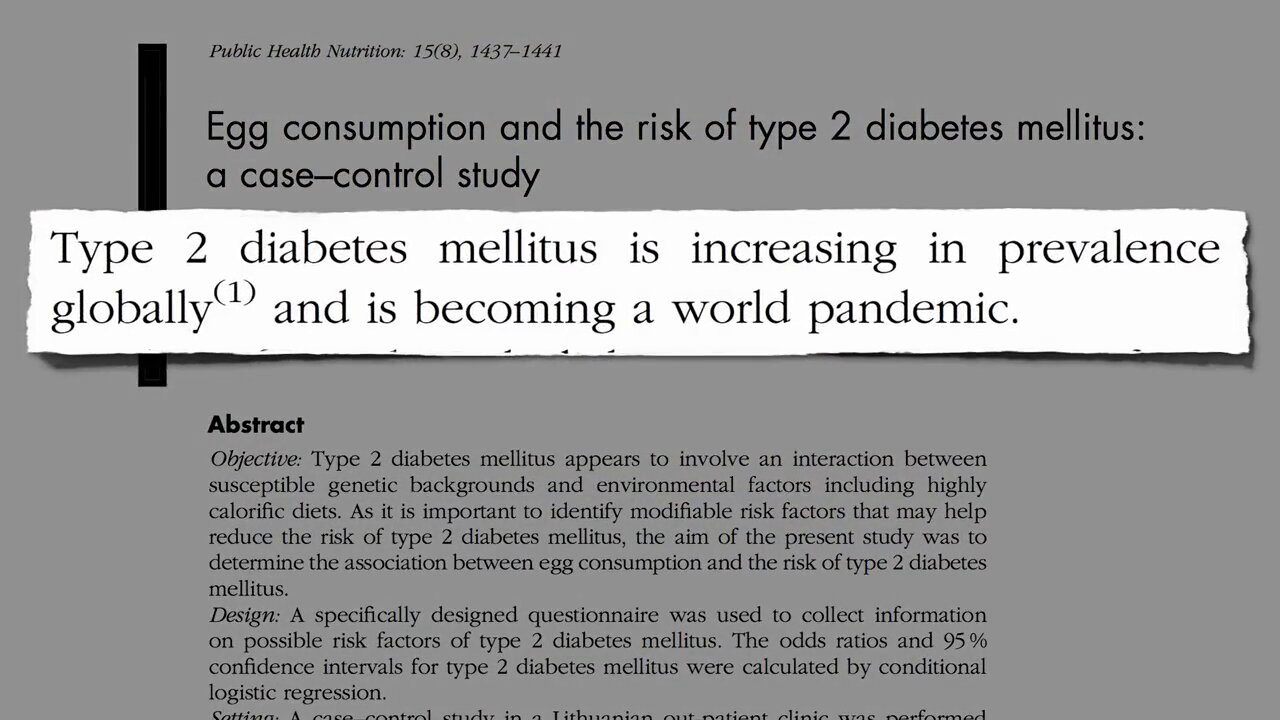 Eggs and Diabetes/Prediabetes