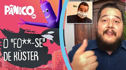 POLÊMICA! Bernardo Küster fala sobre 'F***-SE' estampado em máscara