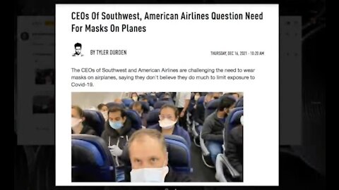 Airline CEO's Finally Coming Around on Futility of Masks