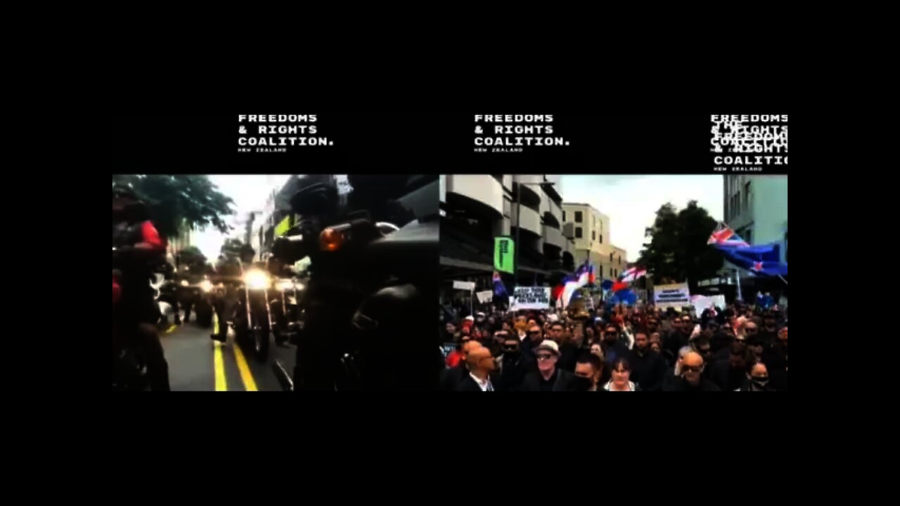 NEW ZEALAND - Wellington Is Walking In MASSIVE Protest With Motorcycles Leading The Way