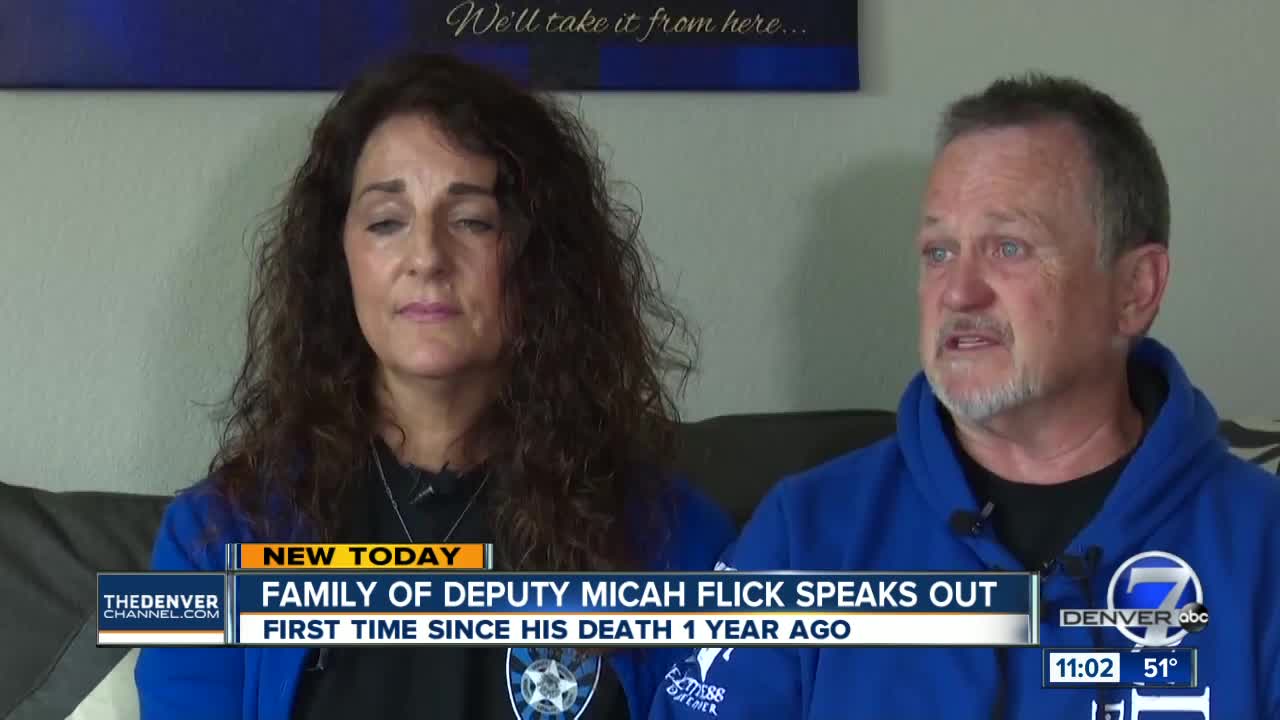 Parents of Deputy Micah Flick speak publicly for first time since his death