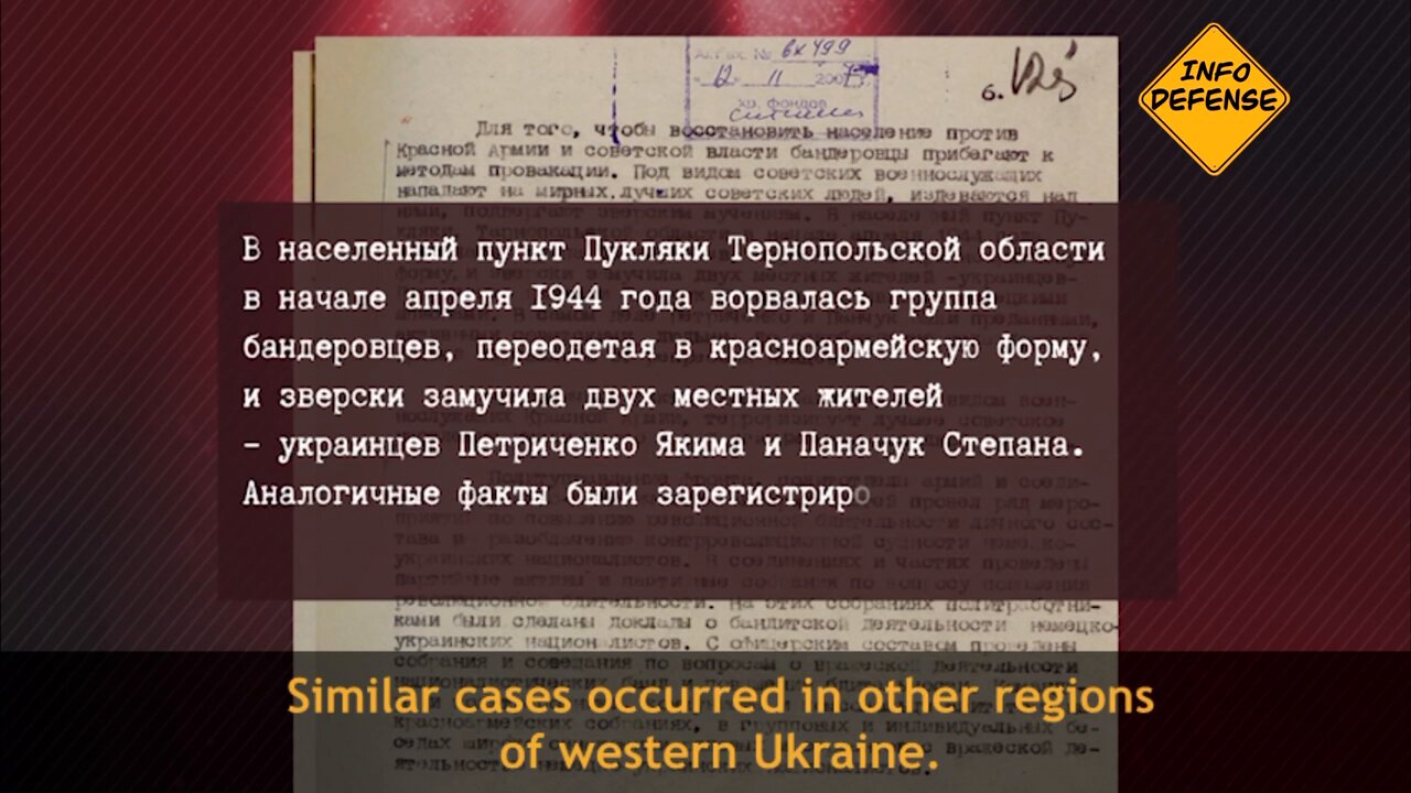 The atrocities committed by neo-Nazis in Ukraine nowadays are rooted in the history of the Great Patriotic War