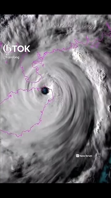 THROUGH THE EYE OF THE FIERCEST STORM🌀POWERFUL HURRICANE🌬️💨💫