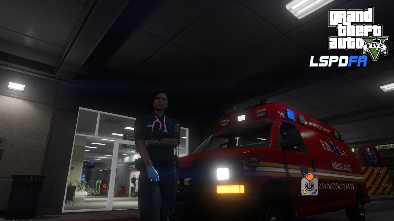 GTA 5 LSPDFR Los Santos EMS / EMT Pillbox Hills Hospital MLO | Rescue Life Saver 1st Watch | Day 4