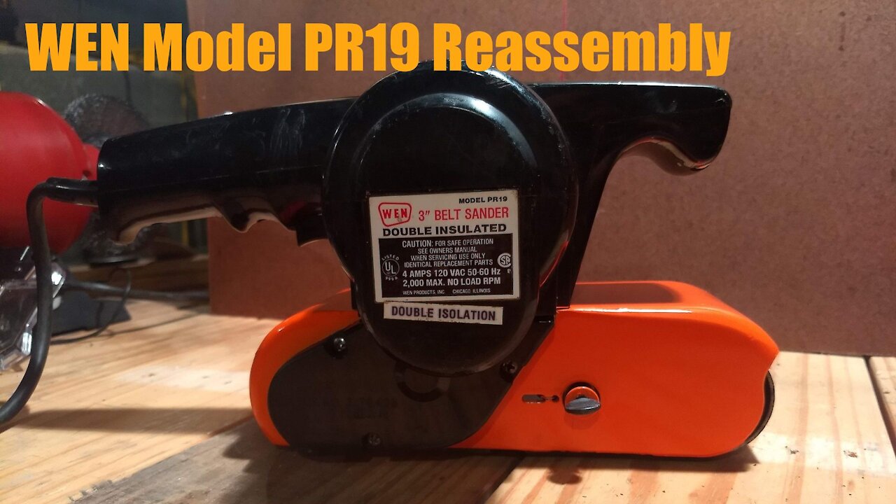 WEN PR19 Vintage Belt Sander Reassembly