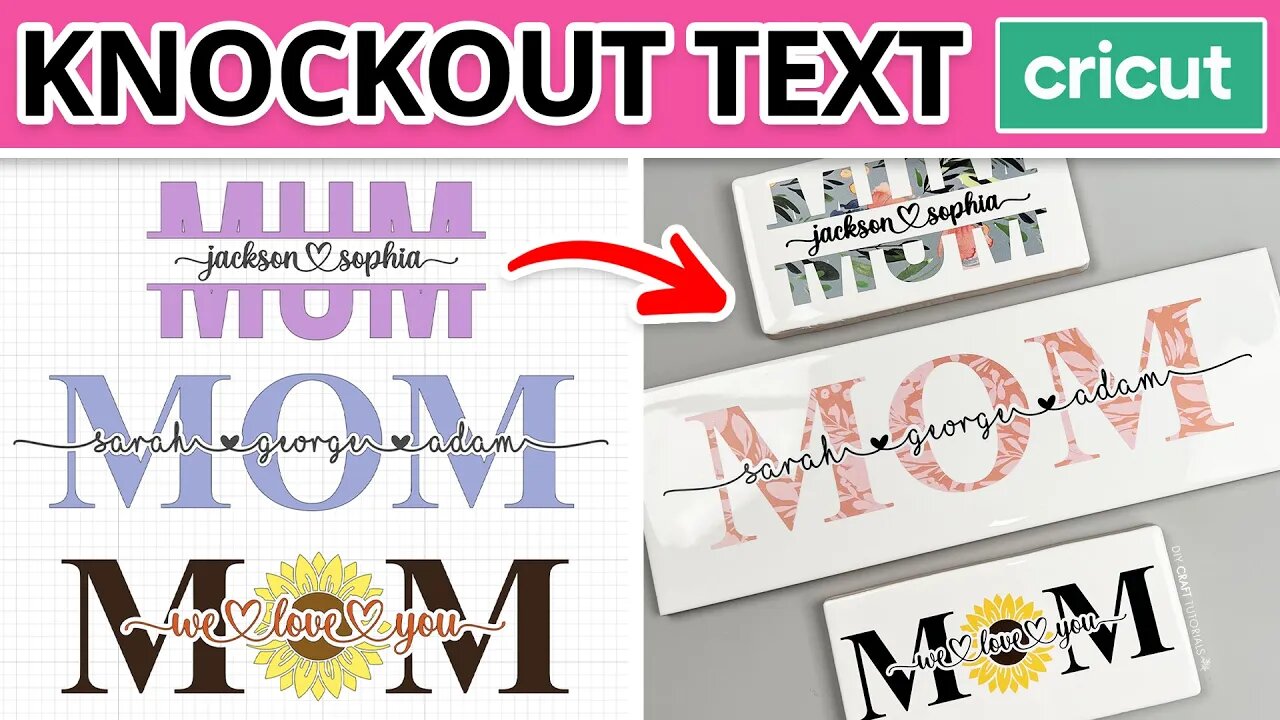 3 WAYS TO KNOCKOUT TEXT IN CRICUT DESIGN SPACE AND MAKE SUBWAY TILE SIGNS - 2022 TUTORIAL