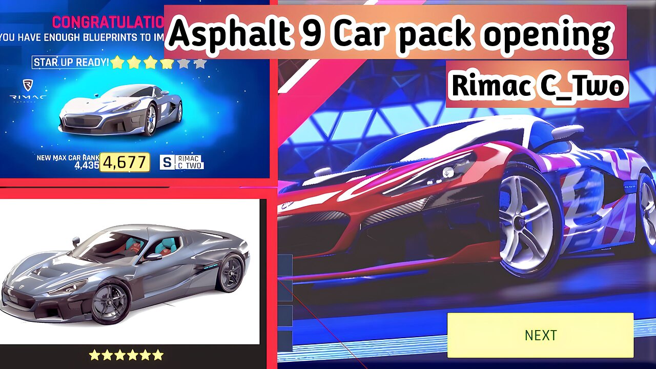 Asphalt 9|| Opening Rimac C_Two Pack & Test Drive