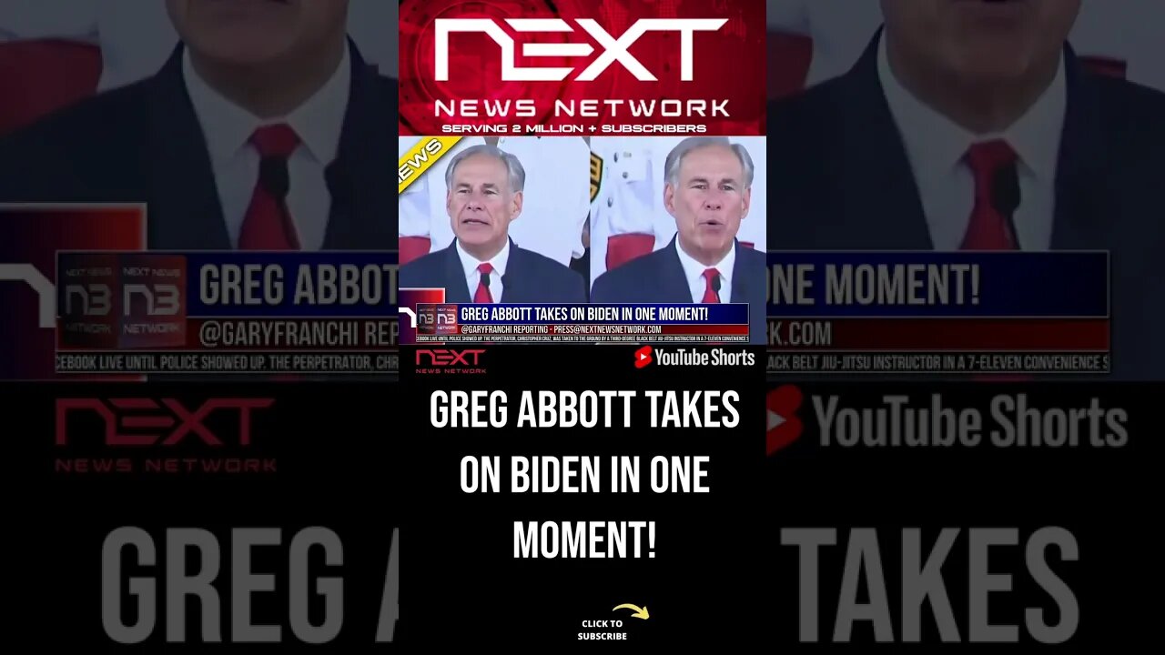 Greg Abbott Takes On Biden In One Moment! #shorts