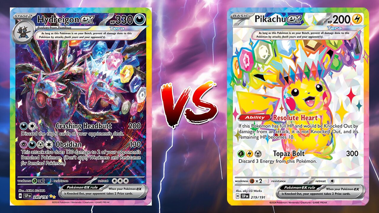 Pokemon TCG Live Hydreigon EX VS Pikachu EX Quaquaval!!