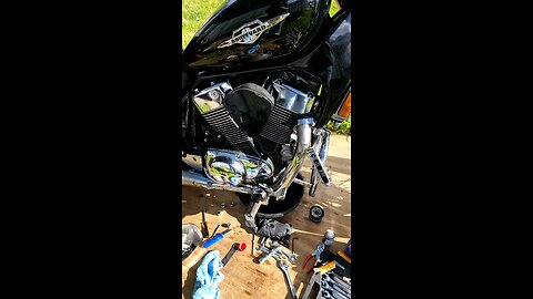 oil change and spark plugs suzuki boulevard 2005