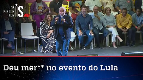 Bomba com fezes é lançada contra plateia em ato de Lula no Rio