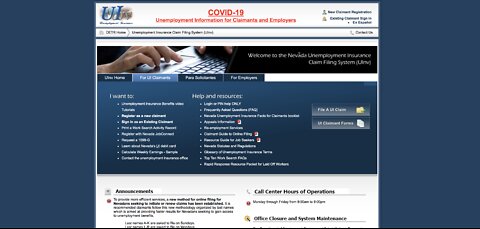 Nevada unemployment website up and running following weekend maintenance