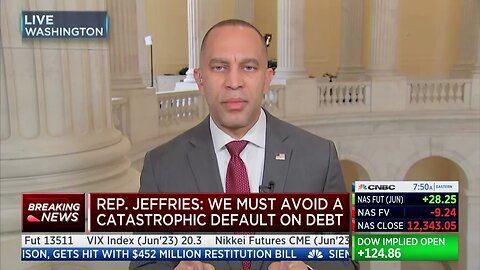 House Dem Leader Hakeem Jeffries Repeats The Debunked Lie That Biden's Policies Reduced The Deficit