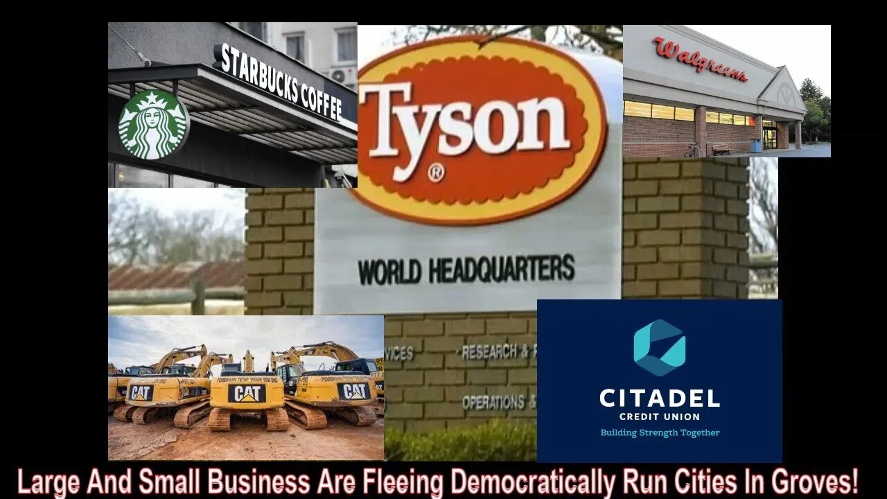 Numerous Large And Small Businesses Are Fleeing Democratically Run Cities!