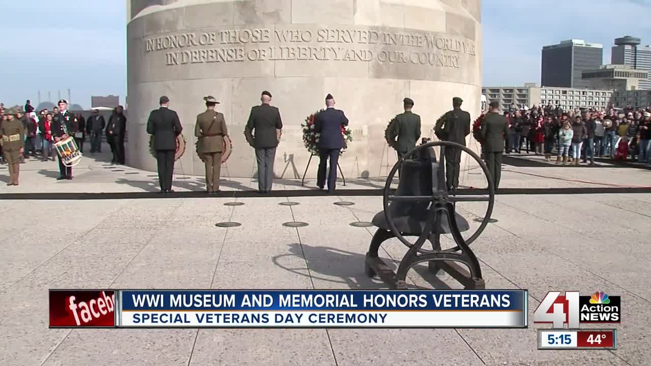 Hundreds attend ceremony at World War I Memorial to mark centennial of armistice