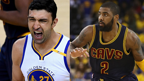 Zaza Pachulia's DIRTY SCREEN on Kyrie Irving & NBA Finals Game 2 Highlights