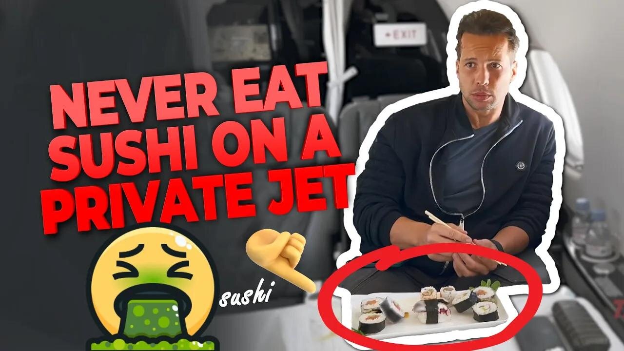 NEVER EAT SUSHI ON A PRIVATE JET ✈️🤮💥💀